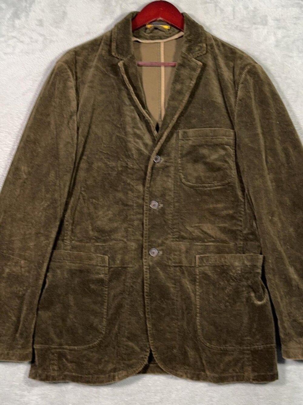 Rugby Ralph Lauren Blazer Mens Medium Brown Corduroy Sport Coat Jacket Casual